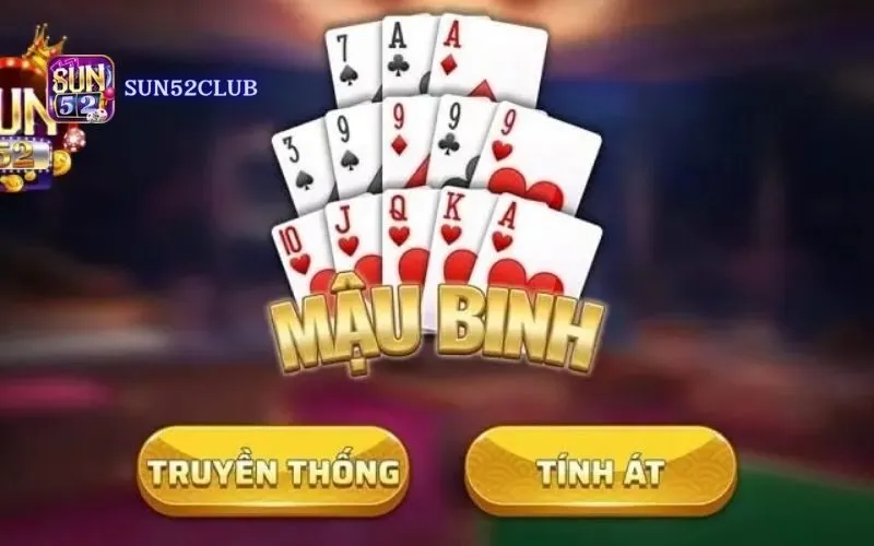 Hình ảnh Choi Game Bai Mau Binh Nhan Thuong Sun52 Chơi game bài Mậu Binh nhận thưởng Sun52