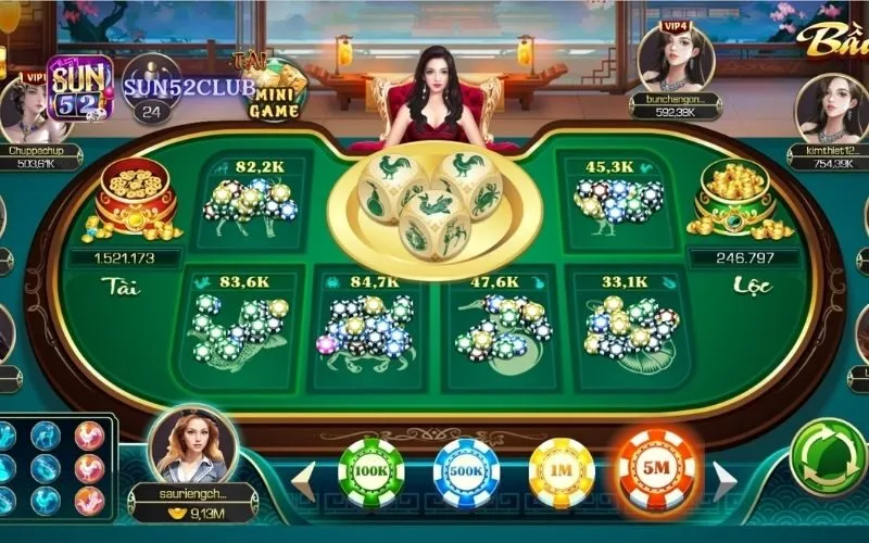 Hình ảnh Mini Game Bau Cua Doi Thuong Sun52 2 Mini game Bầu Cua đổi thưởng Sun52